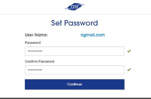 myAccount - Set Password