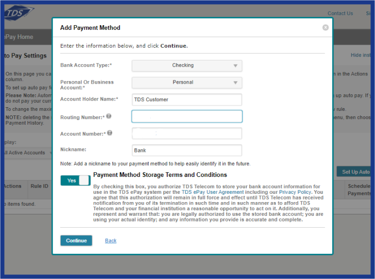 tds online payment details modal